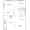 Floor plan: 2 Bedroom 1 Bath (sm)