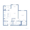 Floor plan: 1x1 A3