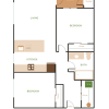 Floor plan: 2x1 - D