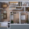 Floor plan: 2-Bedroom Apartment