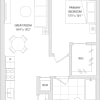 Floor plan: 1 BR Q