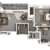 Floor plan: 2 Bedroom