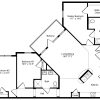 Floor plan: Three Bedrooms/Two Baths - HC