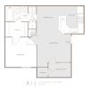 Floor plan: Juniper 1 Bed 1 Bathroom