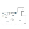 Floor plan: 1x1 C12
