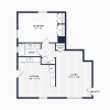 Floor plan: 1 Bedroom 1 Bath