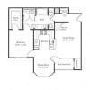 Floor plan: 1D Renovation 6
