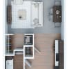 Floor plan: Furnished Studio
