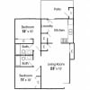 Floor plan: Cedar: 2 Bedroom Apartment
