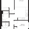 Floor plan: 2 Bedroom 1 Bath B