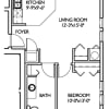 Floor plan: Phase 1 Unit 8B (The Wallace)