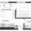 Floor plan: 1X1 C