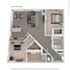 Floor plan: C01 - 2 bed/2 bath