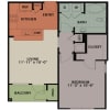Floor plan: 1 Bedroom, 1 Bath 753 sqft A2