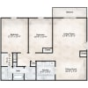 Floor plan: Two Bedroom