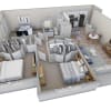 Floor plan: 3-2 BR Horizon Courtyard
