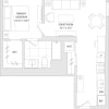 Floor plan: 1 BR F