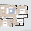 Floor plan: Alcove Two Bedroom 04 Tier 2
