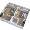 Floor plan: 1 Bedroom (Suite)