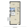 Floor plan: One Bedroom