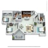 Floor plan: 3 bed | Marlin
