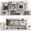 Floor plan: 2B - Vista Townhome