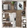 Floor plan: Studio Apartment (S1)