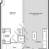 Floor plan: 1 Bed/1 Bath