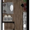 Floor plan: Studio-1E