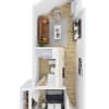 Floor plan: Urban Loft Co. Memphis - Unit E