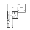Floor plan: Open 1x1 - O1