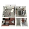 Floor plan: Jr. One Bed