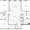 Floor plan: 3 Bed 2 Bath
