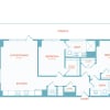 Floor plan: F8 | 2 Bed | 2 Bath