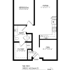 Floor plan: 1 Bedroom, 1 Bath + Den