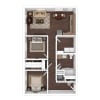 Floor plan: 2X1
