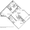 Floor plan: 2BR 2J