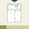 Floor plan: 1 Bed/1 Bath 