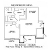 Floor plan: 1 Bedroom