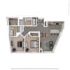 Floor plan: C08 - 2 bed/2 bath