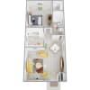 Floor plan: 1 Bed 1 Bath