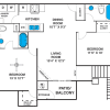 Floor plan: 2X2B
