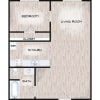 Floor plan: One Bedroom