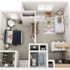Floor plan: A1 One Bedroom
