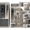 Floor plan: A9 1148 Sq. Ft. 2nd Fl. With Garage & Extra Bonus Room