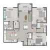 Floor plan: 3 bedroom