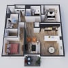 Floor plan: 2 Bedroom C2