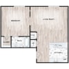 Floor plan: RAIL1x1D