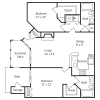 Floor plan: 2x2 Poppy