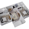 Floor plan: 2 Bed 2 Bath - Renovated